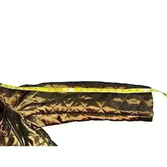 Grace chuang Ny  Rare Vgt Sz m brown gold Collar Button Boho Goblin Core - Picture 4 of 8